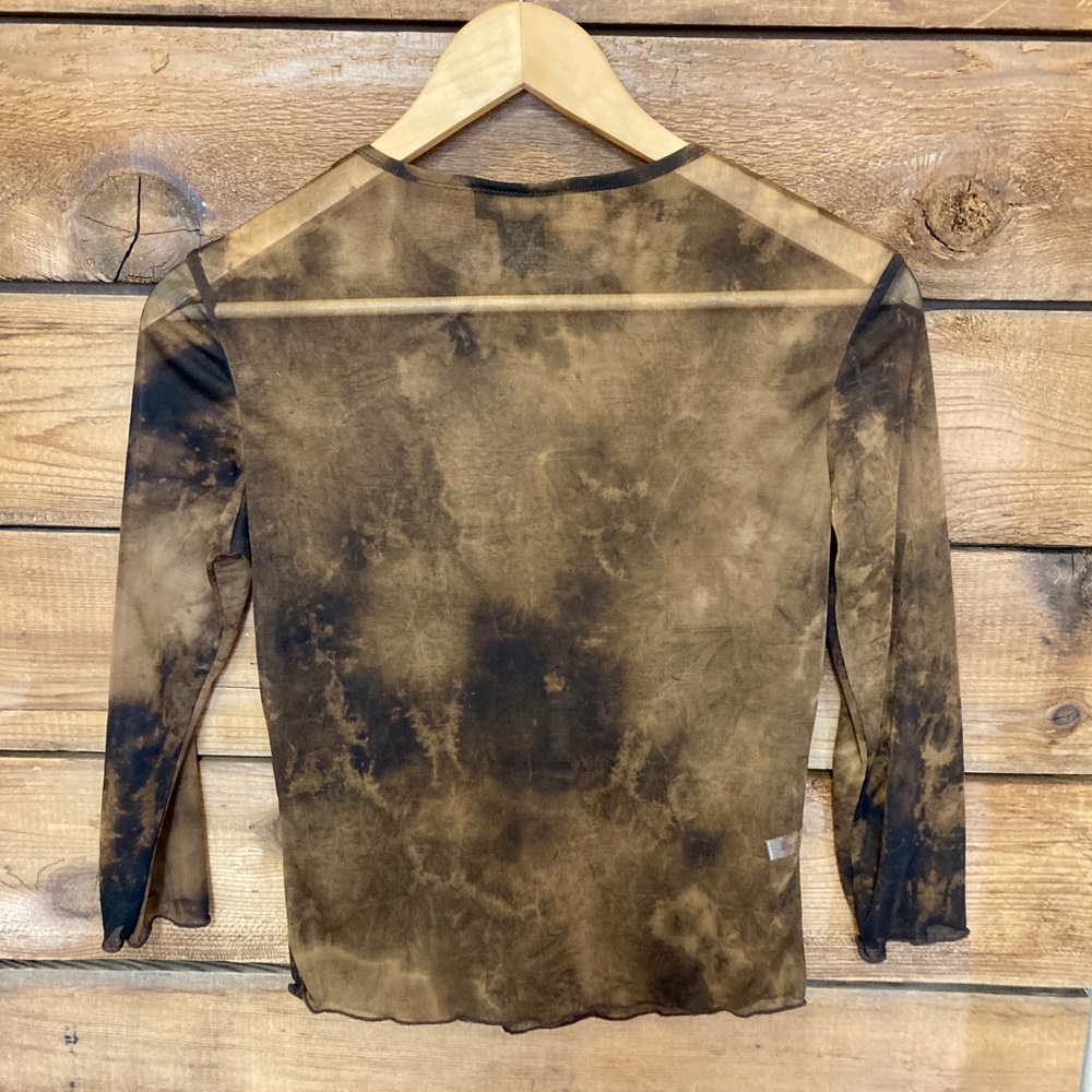 Express Sheer Brown Top - Picture 2 of 3